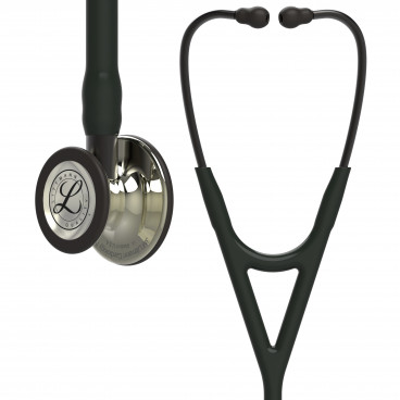 Стетоскоп Littmann Cardiology IV, черная трубка, акустическая головка цвета шампань, дымчатое оголовье, 69 см, 6179