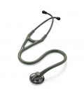 Littmann Master Cardiology Stethoscope 2182 Smoke-Finish Chestpiece and Eartubes Dark-Olive-Green Tube