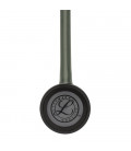 Littmann Master Cardiology Stethoscope 2182 Smoke-Finish Chestpiece and Eartubes Dark-Olive-Green Tube