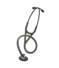 Littmann Master Cardiology Stethoscope 2182 Smoke-Finish Chestpiece and Eartubes Dark-Olive-Green Tube